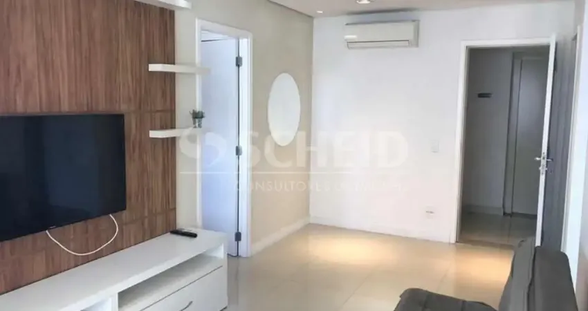 Apartamento mobiliado 50m² - 1 dormitório - 2 banheiros - 1 vaga - cond. in brooklin