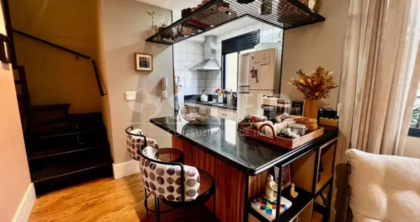 Apartamento duplex mobiliado com suíte e lazer em Pinheiros