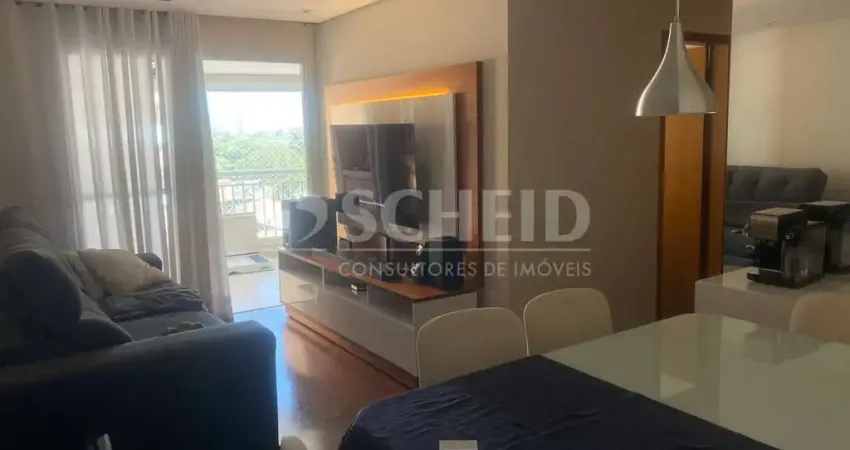 Apartamento para locação de 80,00m² útil, com 3 quartos, na Chácara Santo Antônio.