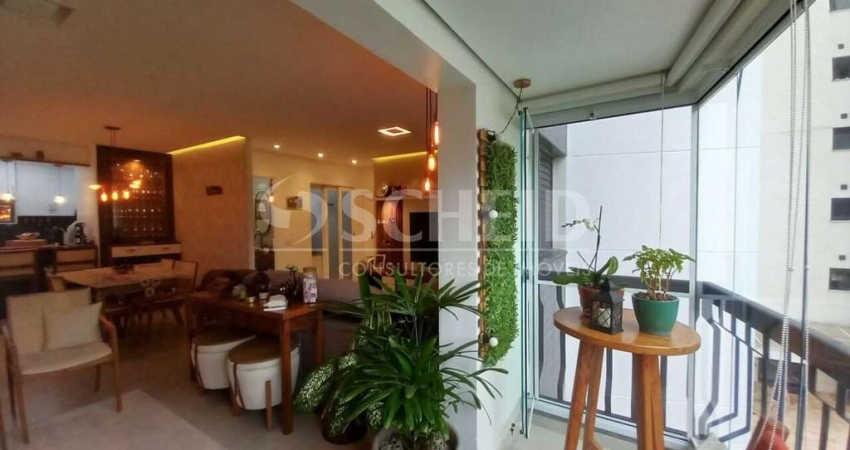 Apartamento a venda com 95m2, 3 dormitorios sendo 2 suites, 3 banheiros, 2 vagas, Chacara Santo Anto