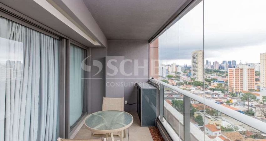 Apartamento á Venda no Brooklin com 41m², 1 quarto sendo 1 suíte, 1 vaga.