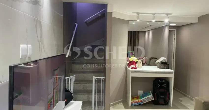 Sobrado a venda de 80,00m² útil, com 2 quartos e 1 vaga, no Jardim Sabará.
