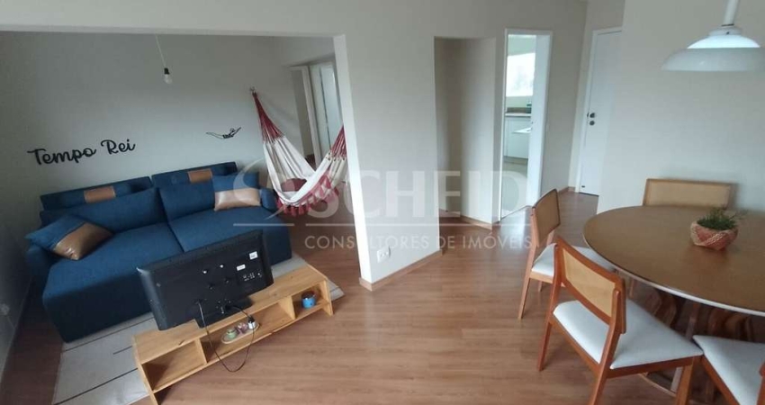 Apartamento para locação no Jardim Cordeiro, com 79m², 2 quartos e 1 vaga de garagem.