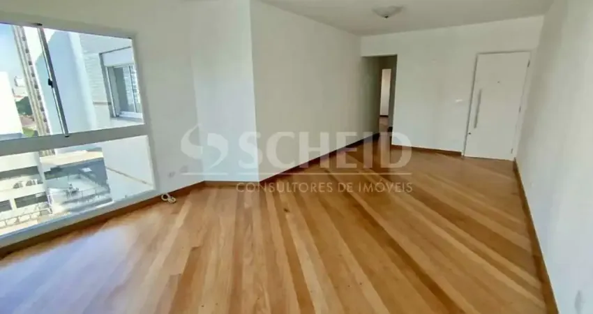 Apartamento semimobiliado para locação em Pinheiros com 118m², 3 suítes, 2 vagas e lazer completo.