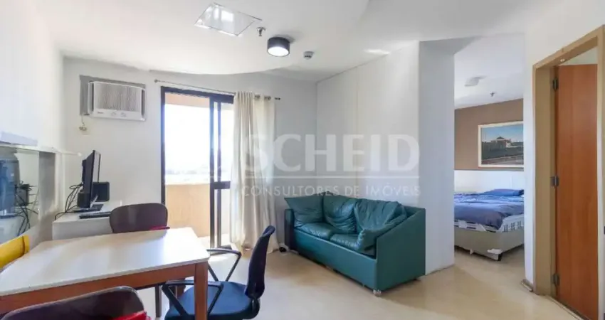 Flat á Venda no Brooklin com 34m², 1 quarto, 1 vaga.