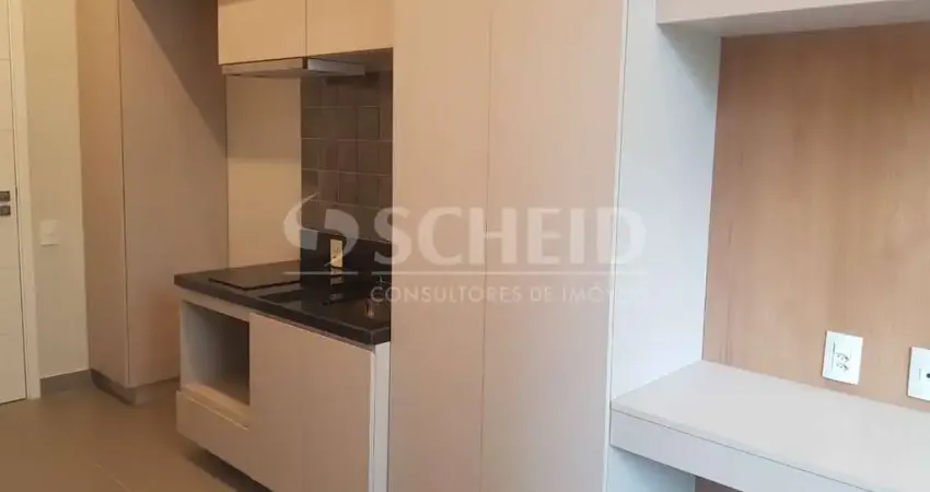 Studio novo para locação no brooklin com 25,85m², a meia quadra do metrô. condomínio haus mitre 370.