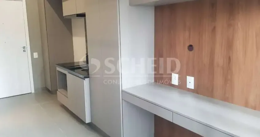 Studio novo para locação no brooklin com 24,92m², a meia quadra do metrô, condomínio haus mitre 370.