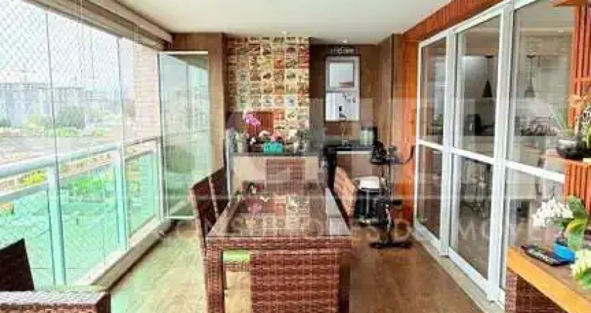 Apartamento à venda no condomínio stellato - chácara santo antônio. varanda com churrasqueira