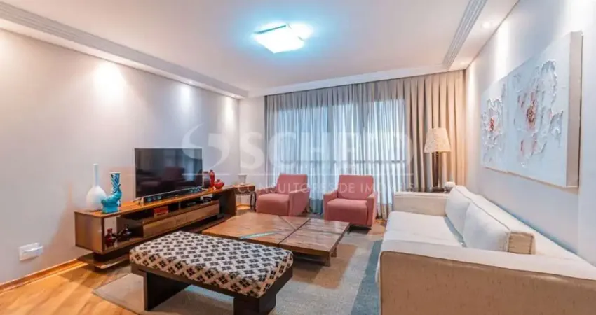 Apartamento no brooklin com 132m² 3 quartos (1 suíte) e 2 vagas