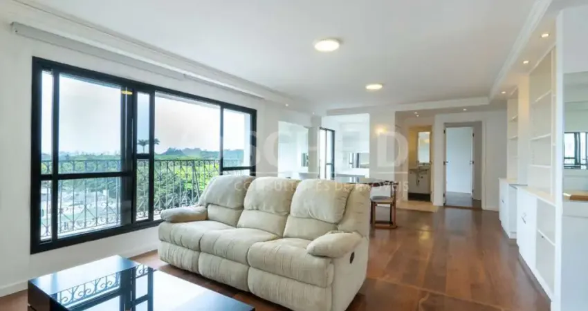 Apartamento para locação no alto da boa vista com 169m², 3 quartos sendo 2 suítes, 3 vagas.