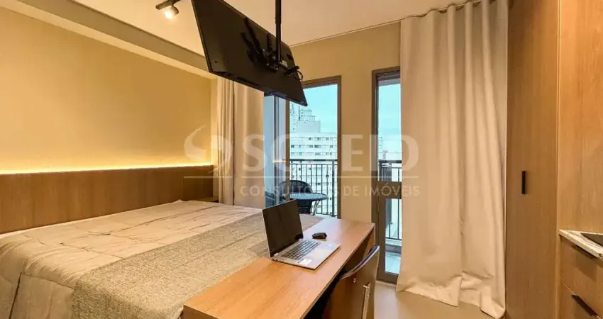 Flat com 1 quarto para alugar na Rua Cancioneiro de Évora, --, Chácara Santo Antônio, São Paulo