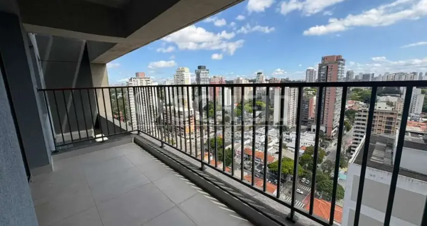 Apartamento studio à venda no brooklin com 2 quartos, varanda, ao lado da estação borba gato