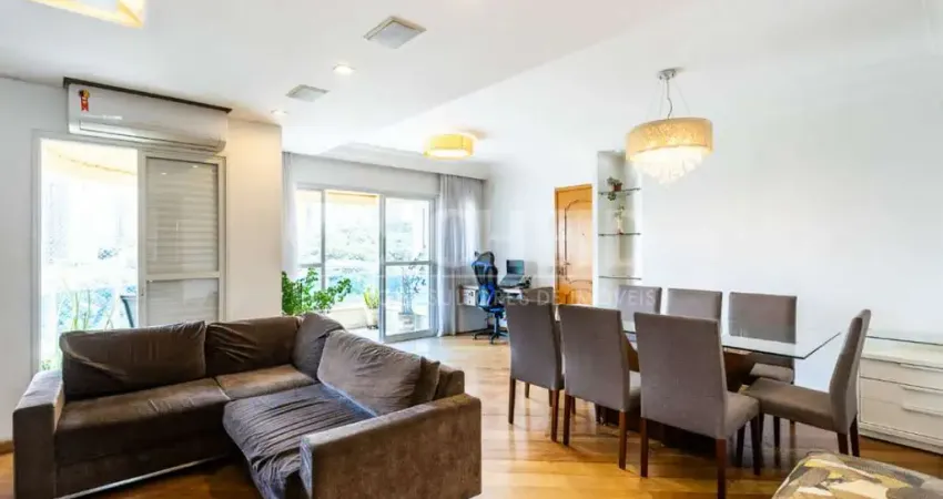 Apartamento de 115m² com varanda gourmet e vista livre no morumbi