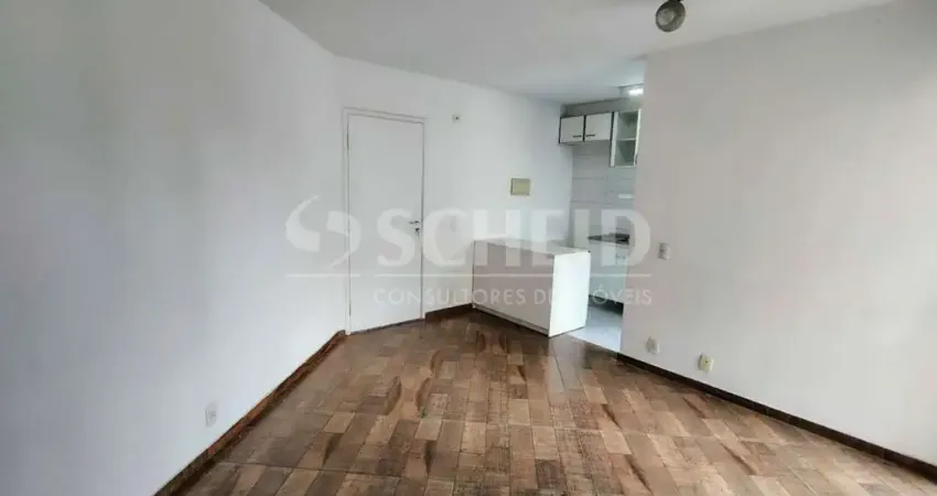 Apartamento para locação, 2 quartos, sala, varanda, cozinha americana e 1 vaga.