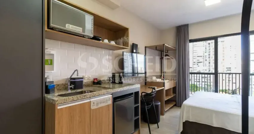 Studio  venda em jardim das acácias com 1 quarto, 23m² ar condicionado