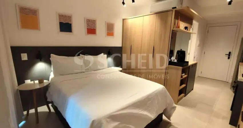 Studio de alto padrão à venda com mobília inclusa - 5 minutos a pé do metro