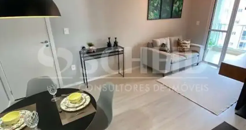 Apartamento á venda no morumbi com 55,60m², 2 quartos sendo 1 suíte, 2 vagas.