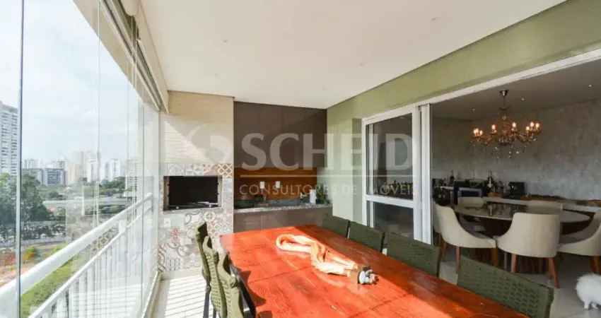 Apartamento tipo para venda em brooklin com 3 quartos, sendo 3 suítes, 178m² 3 vagas