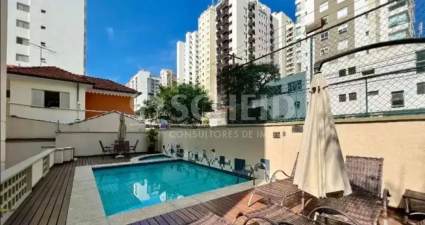 Apartamento com 130 m² para locação, 4 quartos, 4 suítes e 2 vagas em moema.