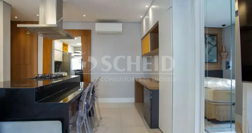 Studio locação em vila nova conceição com 1 quarto, sendo 1 suíte, 35m² 1 vaga