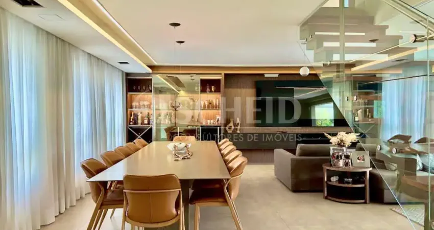 Cobertura 4 suítes, 510 m mobiliada, piscina privativa, lazer completo, alto da boa vista 5 vagas