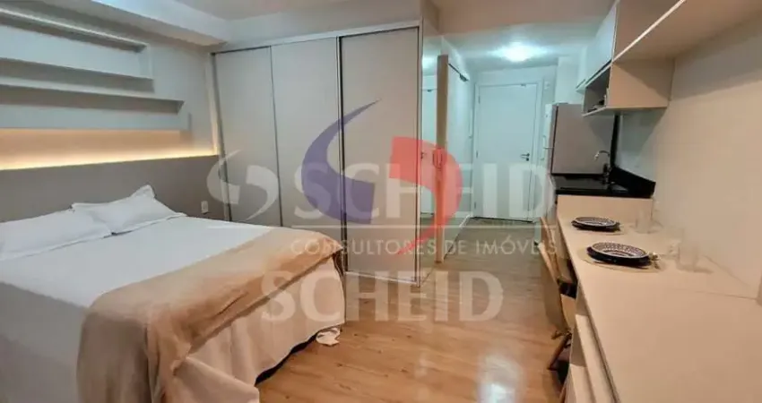 Locação de studio ao lado do shopping ibirapuera com 26m², decorado e pronto para morar.