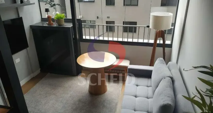 Studio para locação - 24m² pé direito alto - mobiliado - brooklin
