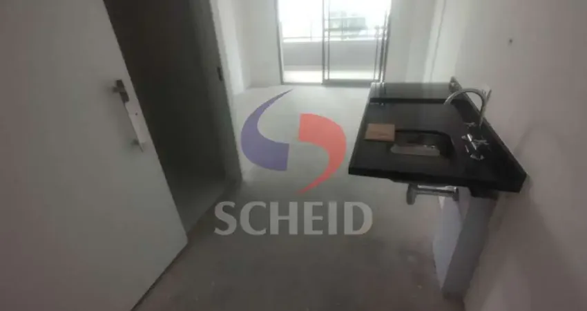 Vendo Studio na Rua Estilo Barroco, 28,83m², 1 sala/dormitório, banheiro, terraço, metrô Borba Gato.