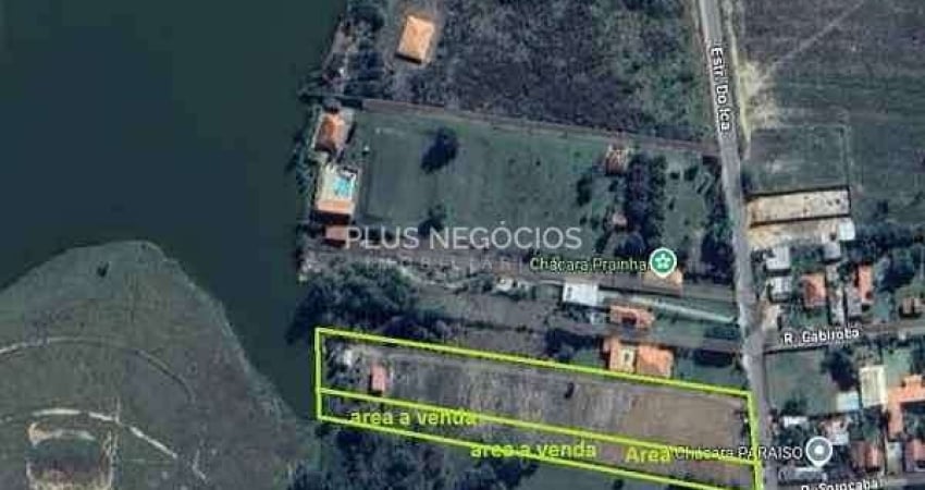 terreno a venda  12x250 com lindo tanque no fundo 3000m2 em capela do alto na estrada do ICA