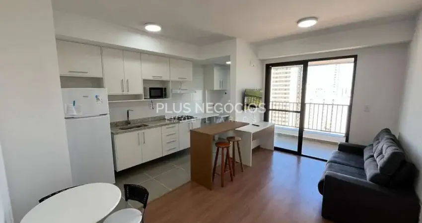 Flat mobiliado para locação condomínio completo com lazer rua do mercadão campolim, parque campolim