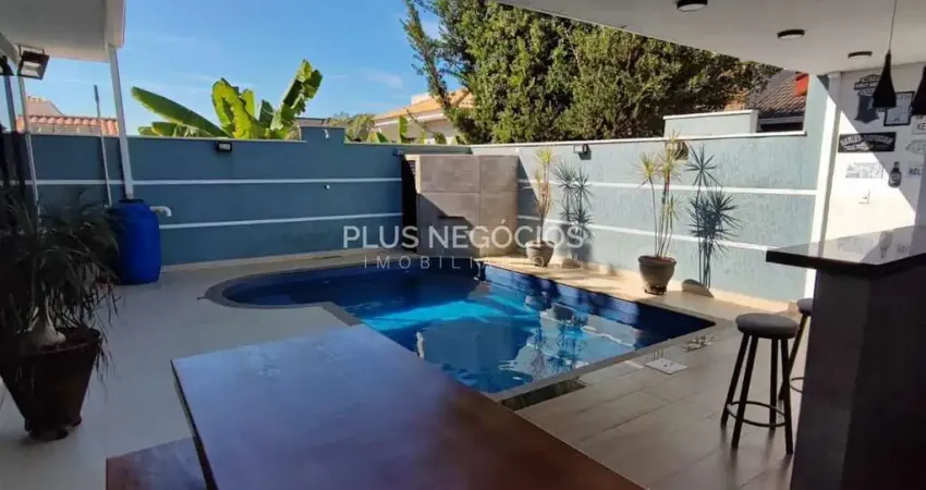 Casa à venda 3 suítes área gourmet e piscina condomínio com laser completo, parque residencial vill