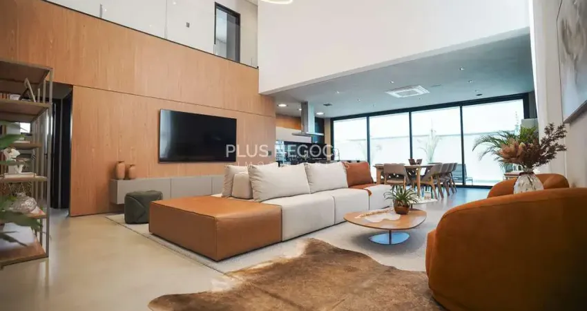 Alphaville nova esplanada 1: sobrado de luxo 'porteira fechada' – 4 suítes, automação & piscina aqu