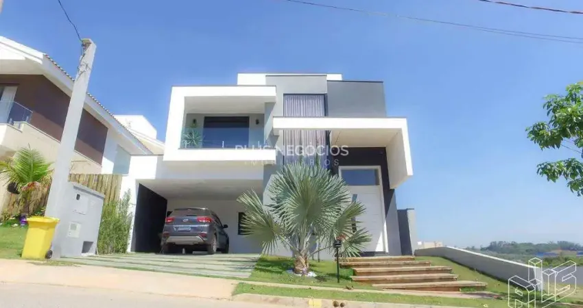 Chácara ondina, sorocaba: sobrado de luxo com 3 suítes (master c/ hidro), acabamento impecável & ac