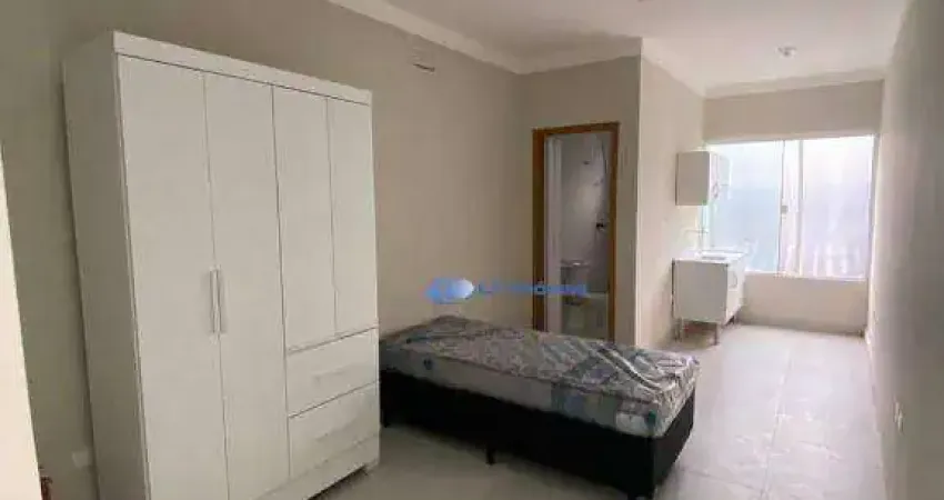 Kitnet com 1 dormitório para alugar, 24 m² por r$ 1.050,00/mês - jardim califórnia - jacareí/sp