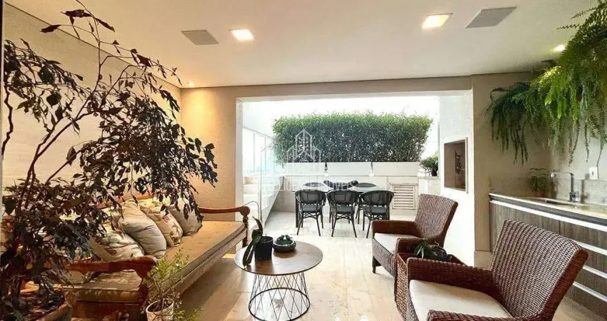 Apartamento à venda, cobertura com 3 quartos, móveis planejados e ares condicionados em todos os am