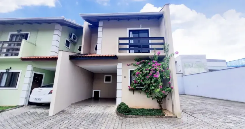 Lindo sobrado residencial em condomínio fechado com 1 suite e mais 2 quartos a venda no bairro são marcos em joinville sc. valor r$480.000,00