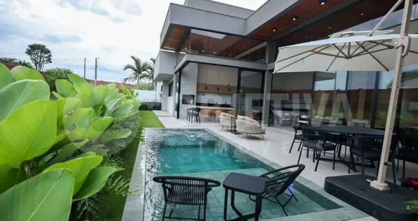 Belíssima casa térrea disponível para a venda no Condomínio Jardins Genova em Uberlândia