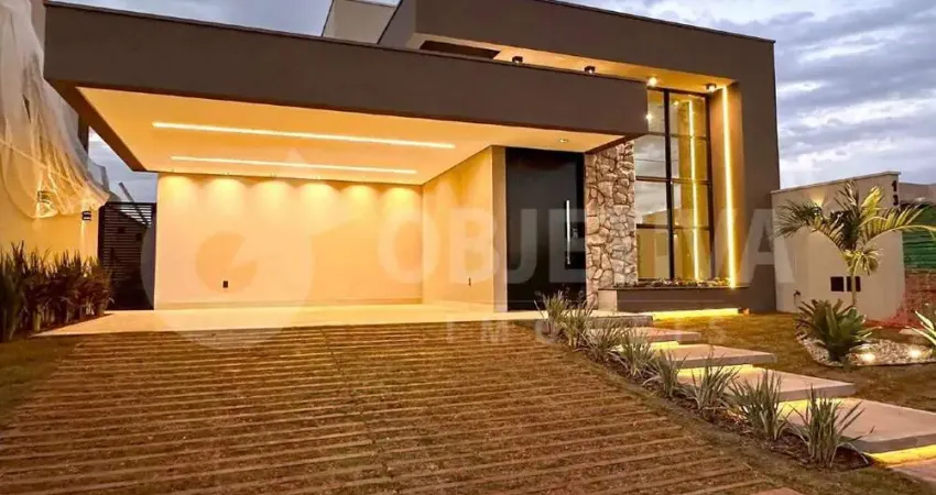 Casa em condomínio à venda, 3 quartos, 2 suítes, 4 vagas, condomínio mirante do lago - uberlandia/mg