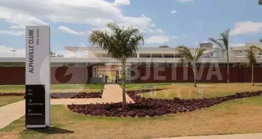 Terreno em condomínio à venda, alphaville 1 - uberlandia/mg