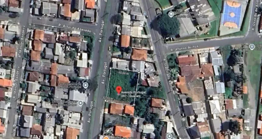 Excelente terreno para construtores com 1.080 m² de frente para a av. portugal - guarani