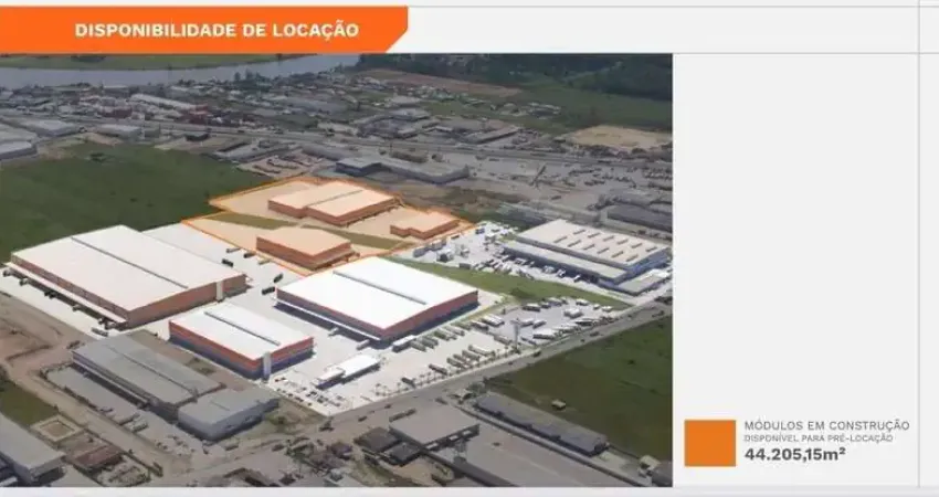 Galpões com módulos de 1.600 a 44.000m2 para locação em Itajaí - SC