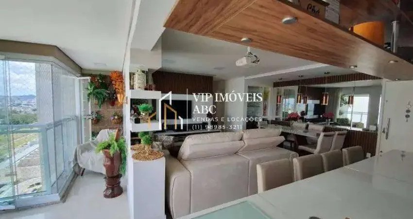 Apartamento decorado, 3 suítes no jardim park house em santo andré