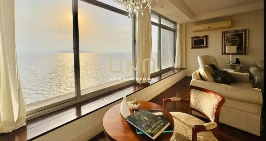 Apartamento triplex com 4 dormitórios à venda, 433 m² por r$ 6.000.000,00 - centro - florianópolis/sc cobertura exclusiva – beira-mar norte maison de la méditerranée | frente mar | florianópolis viva