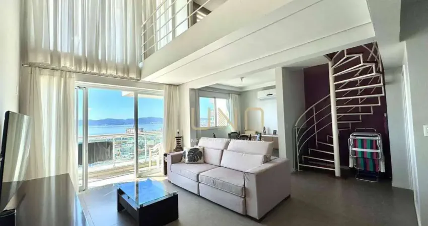 Duplex de 01 dormitórios com vista mar de tirar o fôlego, em condomínio club.
