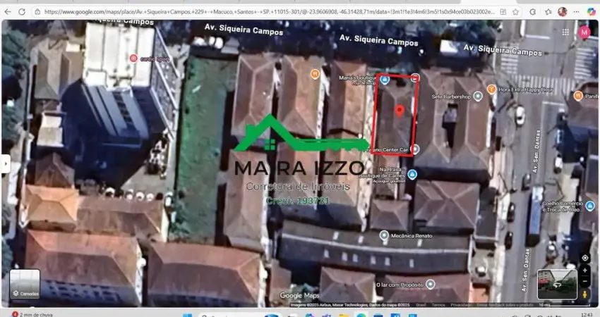 Terreno à venda no Macuco, Santos 