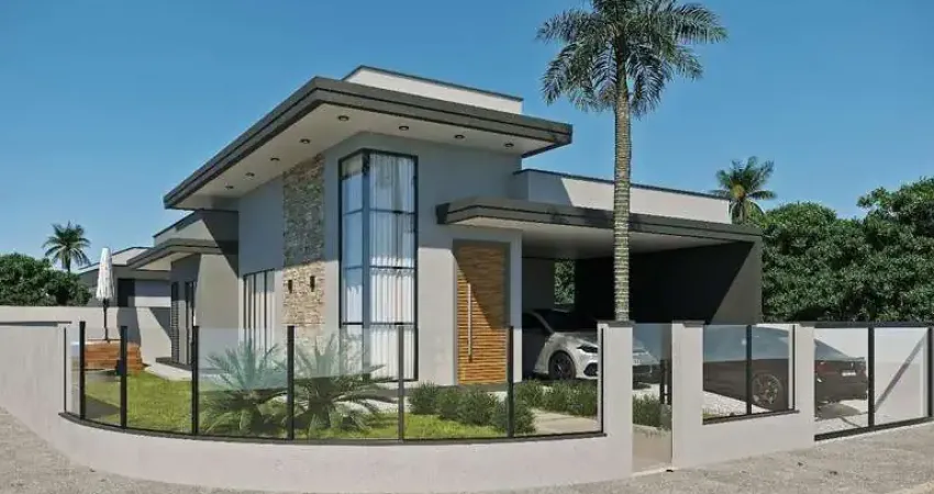 Casa Nova no Loteamento Novo Horizonte em Forquilhas, São José - SC.