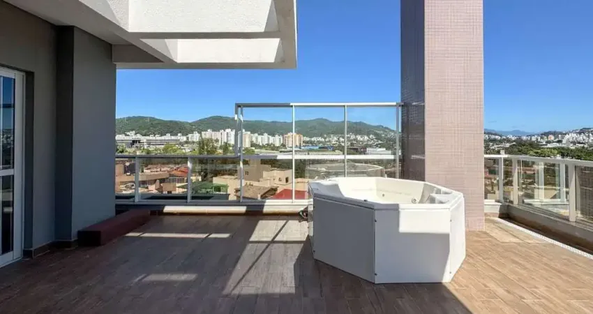 Cobertura linear com 3 dormitórios, 2 terraços e spa - itacorubi - florianópolis/sc