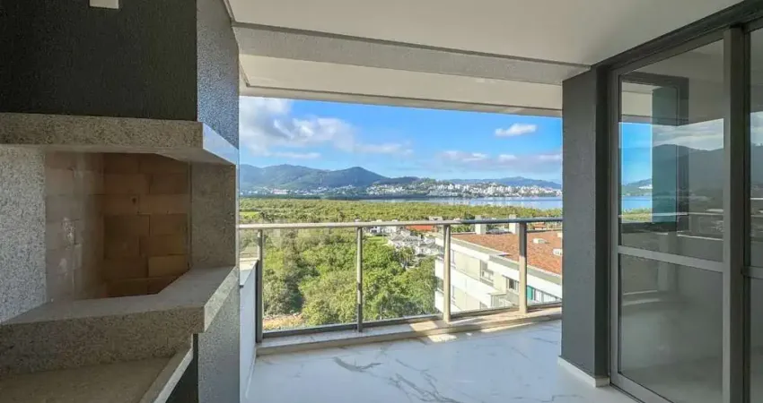 Apartamento novo com 3 suítes, sacada e vista para o mar - Cacupé, Florianópolis/SC