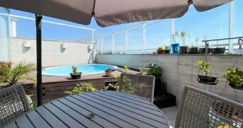 Cobertura, 3 dormitórios, 2 vagas, terraço com piscina - bairro monte verde - florianópolis / sc