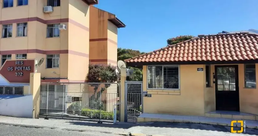 Apartamento 3 dorm, 1 wc, 1 vaga coberta, prédio com elevador em capoeiras - florianópolis